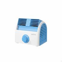 Bladeless Desk Fan Low Noise Retro Table Comp Electric T Size Cooling for Students, Office Sky Blue_Standard