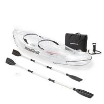 Kayak Inflatable transparent - CELLUSTOP - 312 cm 2 Seats - 3 chambres - Kit accessoires (gonfleur, rames, si ges)
