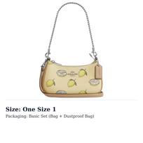 COACH Teri Coated Canvas Crossbody Bag, Shoulder Bag Small Women's Yellow CAL21-SVXUC One Size 1 beige