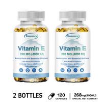 Xemenry Vitamin E 268mg (4000 IU) with Mixed Tocopherols, 120 Softgels — Antioxidant Support for Skin, Hair & Nails 120*2