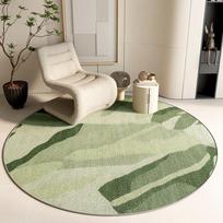 Zen stiliaus svetainės kilimas Apvalus kampas Kavos staliukas Miegamojo naktinio staliuko kilimėlis Prabangus ir meniško stiliaus grindų kilimėlis Namų dekoras 120X120CM (3.9X3.9FT