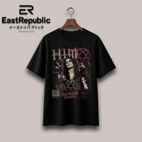 HIM Band Inspired T shirt | Ville Valo Heartagram Tee | Razorblade Romance Era | Gothic Rock Merch | Vintage Y2K Music Shirt | Metal Gift 150 black