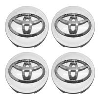 Car Wheel Center Hub Cap Badge Dust-proof Covers Emblem Sticker for Toyota Emblem Auris Rav4 Yaris rd2 Hilux Corolla Prius Avensis gray