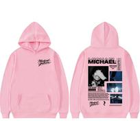Michael Jackson King of Pop World Tour Hoodies Men Women Fashion Classic Oversized Hoodie Sweatshirts S pink