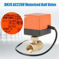 AC 220V G3 4 DN20 2 krypties žalvarinis motorizuotas pavaros rutulinis vožtuvas oro kondicionieriui