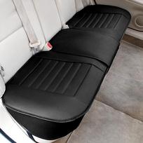 SEAMETAL Premium PU odinis automobilio sėdynės užvalkalas, apsaugantis nuo įbrėžimų, apvyniotas automobilio sėdynės pagalvėlė, automatinė sėdynės apsauga su saugojimo kišene 1pc rear cover juoda