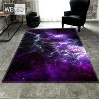 Galaxy 3D grindų kilimėlis miegamajam Universe Space Carpet Svetainė Didelis flanelinis minkštas jaunimo miegamojo kilimas, kurį galima plauti 80x120cm 1pcs