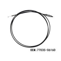 Kuro bakelio dangtelio užrakto valdymo troselis 77035-06160 skirta Toyota Camry ACV/AHV41 06-11 black