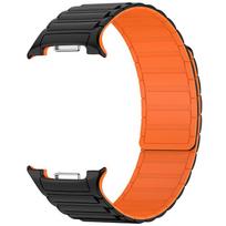 Magnetinis silikoninis laikrodžio dirželis Samsung Galaxy Watch 8 Classic 46mm Vyriškas laikrodžio dirželis Samsung Galaxy Watch 8 40/44mm Pakeitimas Galaxy Watch 8 44mm orange