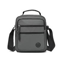 Men's Casual Shoulder Bag - Lightweight Nylon Crossbody (Stylish Everyday Messenger with Quick-Access Phone Pocket) gray