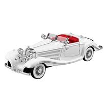 Didelis 1/18 Benz 500K lydinio liejimo klasikinis automobilio modelis, garso ir šviesos imitacija, retro automobilio modelio ornamentas, berniuko dovana, Helovino žaislai balta