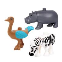 Dideli konstravimo kaladėlės Gyvūnų dalys Zoologijos sodas Rinkiniai Dinazauro surinkimo priedas Suderinamas su Duplon kaladėlėmis Juros periodo žaislai Vaikams Dovana