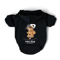 Hot New Dog Fashion Bear Clothes Chihuahua Yorkshire Frenchie Pugs Autumn Winter Spring Fleece Lining Small Medium Pet Hoodies M black