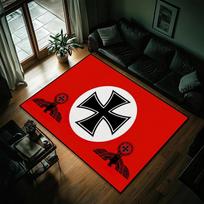 Naktinio staliuko geležinis erelis Reich kilimas virtuvės vonios svetainės namų miegamojo grindų kilimėlis durų kilimėlis didelis imperijos vokiškas kilimas dekoracija 40x60cm
