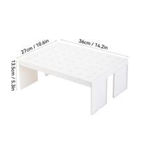 Multi-functional Shoes Storage Rack Stackable Plastic Slippers Drying Rack Space-Saving Bathroom Shelf Shoes Storage Organzation