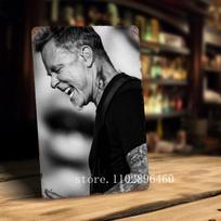 james hetfield Metalinės Plokštelės ir Iškabos sienų dekoras Vintažinės Skardinės Iškabos Kapitono Metalinis Plakatas Dekoravimas Barui Pubui Klubui Sienų Dekoravimas 20x30cm（7.8x11.8inch） brown