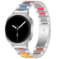 Moterų dervos dirželis Samsung Galaxy Watch 8 Classic 46mm 8 44mm 40mm Nerūdijančio plieno juosta GALAXY Ultra 47mm 2025 Apyrankė Galaxy Ultra 47mm gray