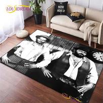 Bud Spencer ir Terence Hill kilimas Svetainė Miegamasis Jogos kilimas Stalas Durys Virtuvė Neslystantys grindų kilimėliai fotografijos rekvizitai Alfombra 40x60cm