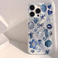Mielas rožinis jūrų žvaigždės, medūzos, krabo rašto dėklas, skirtas Samsung Galaxy A16 A26 A56 5G A55 A54 A34 A15 A35 S21FE S25 S22 S23 S24 Ultra For A14 4G 5G