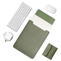 13 14 15 colių itin plonas nešiojamojo kompiuterio dėklas, apsauginis maišelis HP/Dell/Surface kelionėms 12-13 inch žalia