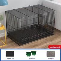 Ypač didelis patalpų narvas triušiams, jūrų kiaulytėms, žiurkėnams ir degučiams su tualetu White 50*34*32cm (4-7 rabbits)