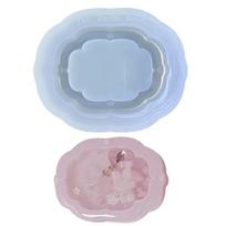 Silicone Shaker Mold DIY Quicksand Epoxy Mold Resin Casting Shaker Mold Jewelry Pendant Making Mould for DIY Crafts 1 gray