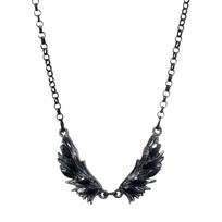 Elegant Black Angel Wing Pendant Necklace For Women Stylish Jewelry Gift for Women Girl Fashion Present 1 gray