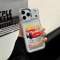 Animacinių filmų automobiliai McQueens Sally telefono dėklas Apple iPhone 17 Air 16 16e 15 14 13 12 11 Pro Max X Xs XR 8 Plus prabangus skaidrus dėklas iPhone 14 Plus