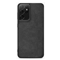 Alcantara telefono dėklas, skirtas Samsung Galaxy S21 Ultra S23 Plus S24Ultra S25 S22 S20 FE S10 Note 20 10 Lite Fold 5, kailio odos dėklas Note10 tamsiai pilka spalva