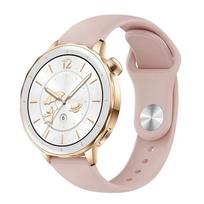 18mm 20 22mm Moteriškas silikoninis apyrankė Huawei GT5/GT4 41mm GT5Pro 46mm Xiaomi watch S4 Juosta Samsung Galaxy 7 6 5 40mm 44mm oppo VIVO watch Dirželis 20mm rožinė