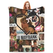 Minkštas pledas stovyklavimui JJ Maybank - Rudy Pankow Mesti pledą Flanelinis lovatiesė svetainei Estetiškas sofos-lovos užvalkalas 75x90cm black