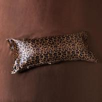 Vienos spalvos šilkinė pagalvės užvalkalas - Lygus ledo šilkas, ilgas užvalkalas 1,2 m / 1,5 m pailgintai pagalvei 48cm x 120cm pillowcase only leopardo rašto spalva