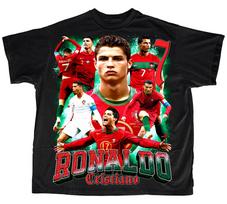 Cristiano Ronaldo Pasaulio taurės futbolo spaudinys Vyriški trumpomis rankovėmis marškinėliai, Vyriški ir moteriški derantys apvalia kaklo iškirpte, Stilingi ir paprasti futbolo gerbėjai L red
