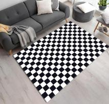 Chess Rug Game Room Decor Checkered Chessboard Design Living Room Bedroom Home Decoration Carpets 1p40x60x1cm