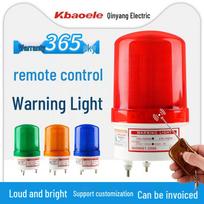 Belaidis LED signalizacijos įrenginys su garsu ir šviesa, valdomas nuotoliniu pultu - 220V apsaugos įspėjamoji lemputė sargybiniams Remote 50m 12V/Magnetic Base red