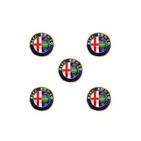 11mm 14mm Automobilio Logotipo Nuotolinio Raktelio Emblemos Lipdukas Dekoro Aksesuarai Alfa Romeo Giulia Stelvio MiTo Giulietta Tonale ALFA 4C 14mm blue