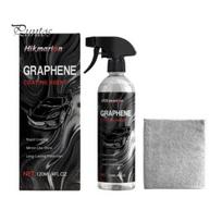 Coating Agent Graphene Ceramic Agent, 120ml Car Paint Sealant for Mirror Drying Shine, Quick Dry Spray UV & Acid Rain Protection Protective Barrier 120ML gray