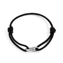 Hip Hop Black Milanese Rope Bracelet Retro Men Cross Clasp Bracelet Jewelry Fashion Simple Women Bracelet Accessories sidabras