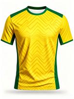 2026 Brazilijos stiliaus futbolo marškinėliai vyriški greitai džiūstantys pralaidūs orui futbolo treniruočių viršus figūrą pabrėžiantis trumpomis rankovėmis apvalia iškirpte rungtynėms ir laisvalaikiui 5XL yellow