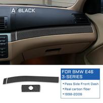 Anglies pluošto prietaisų skydelio konsolės jungiklių apdaila BMW E46 1998-2006 m. - 3 spalvos 200000182:173;5:361385 juoda