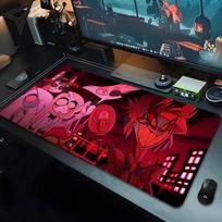 HazbinS H-Hotels AlastorS Pelės kilimėlis 90x40 Cm Kawaii Stalo kilimėlis XXL Kompiuterio stalo dekoras Žaidėjo Žaidimų Kompiuterio Biurų Pelės kilimėlis Klaviatūra 30cmx80cm(11.8x31.5inch)