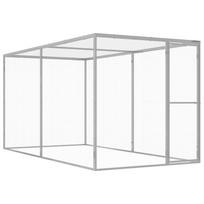 Cat Cage 3 x 1.5 x 1.5 m Galvanized Steel