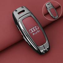 Audi 8P cinko lydinio automobilio rakto dėklas Dangtelis Korpusas Laikiklis Apsauga Audi Q8 A6 A3 A8 C8 S6 RS6 A7 S7 RS7 RSQ8 8Y D5 4N RS E-tron GT Q4 Q7 black