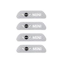 MINI Car Door Reflective Sticker Night Light Warning Decal For BMW MINI One Cooper JCW Countryman Clubman Cabrio Paceman Coupe btrme66 white
