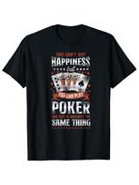 Poker Happiness T-shirt XL black