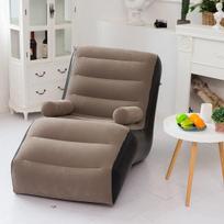 Sulankstoma tinginio sofa, pripučiamas gultas, sustiprintas, patvarus, kompaktiškai sulankstomas, žaidimų gultas, oro suoliukas poilsiui, lovai, miegui gray