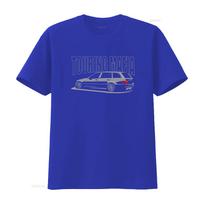 Stylish E46 Touring Mafia Estate Station Wagon Print T Shirt For Car Enthusiasts Vintage Slightly Comfortable Versatile 2XL blue