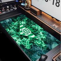 Real Betis Football Print Mouse Pad Non?Slip Rubber Desk Mat Waterproof Gaming Mousepad For Laptop Office Desktop 40cmx90cm(15.7x35.4inch)