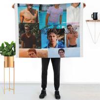 Ben Azelart - 4 vnt. Mesti pledai Minkšti Sherpa vilnos Šilti pledai žiemai 100cmx150cm black