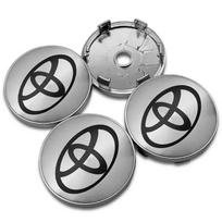 4 vnt. 60 mm automobilio stiliaus ratlankių centriniai dangteliai, ratlankio dangtelis, ženklelis, emblema, Toyota Corolla Yaris Auris CHR Rav4 Avensis priedams 60MM gray